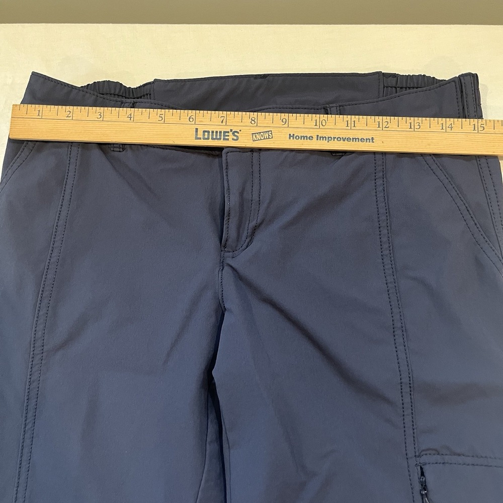 Kirkland Travel Pants Womens Sz 4 Navy Blue Nylon Outdoor Hiking Performance - Picture 3 of 11